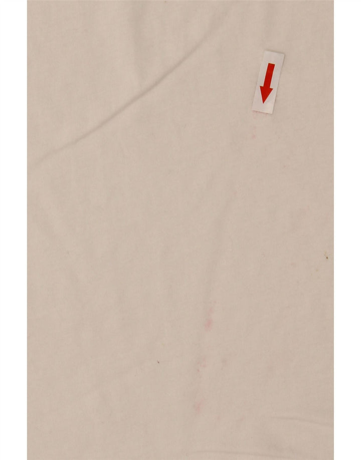 Męska koszulka z grafiką Replay, średnia biel