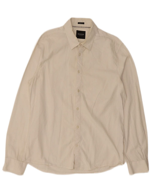 Koszula męska Guess Slim Fit, duża, biała