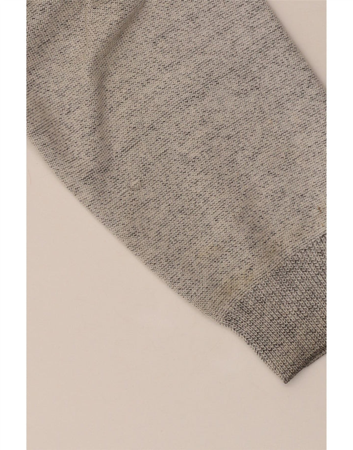 Męski sweter z zamkiem błyskawicznym Superdry 2XL, szary, bawełniany w plamki