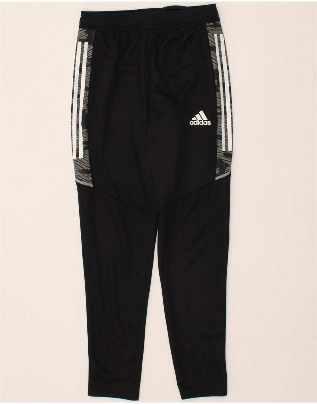 ADIDAS Mens Graphic Tracksuit Trousers Small  Black Polyester Vintage Adidas and Second-Hand Adidas from Messina Hembry 