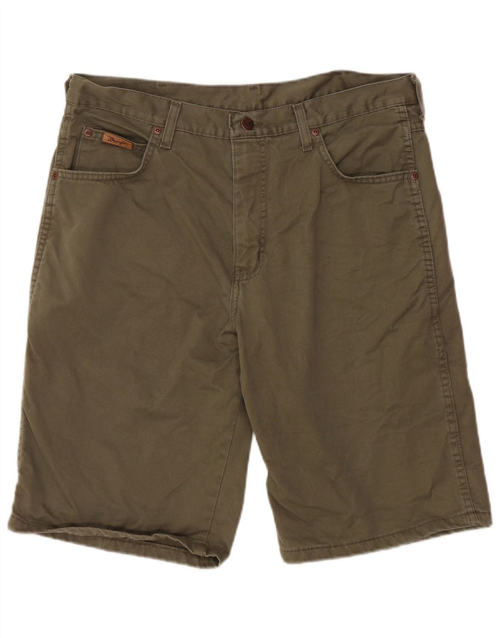 Męskie spodenki codzienne WRANGLER Hawaii W34, duże, bawełniane w kolorze khaki