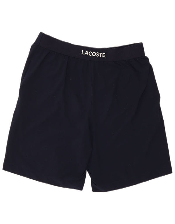 Męskie spodenki sportowe Lacoste z grafiką, rozmiar 4, średni granatowy poliester