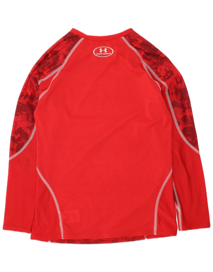Chłopięcy top z długim rękawem UNDER ARMOUR Heat Gear Graphic, 13-14 lat, XL, czerwony