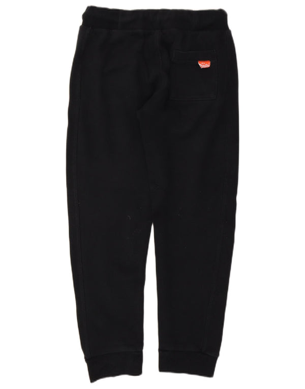Damskie spodnie dresowe Superdry Joggers UK 14, średnia czarna bawełna