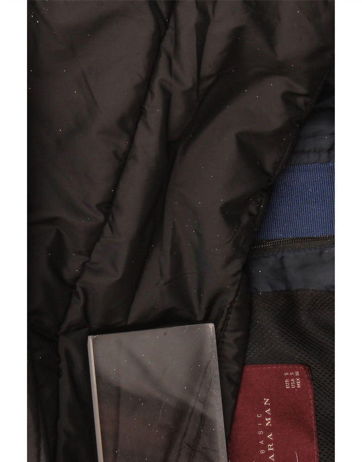 Męska wyściełana kamizelka z kapturem ZARA UK 36, mała czarna