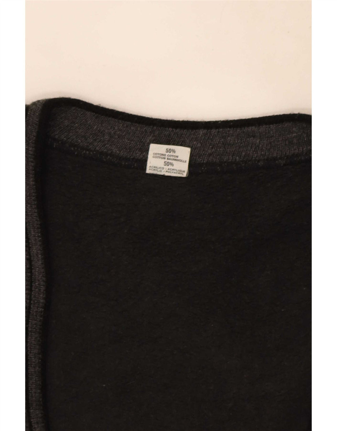 Vintage męski sweter rozpinany XL, szara bawełna