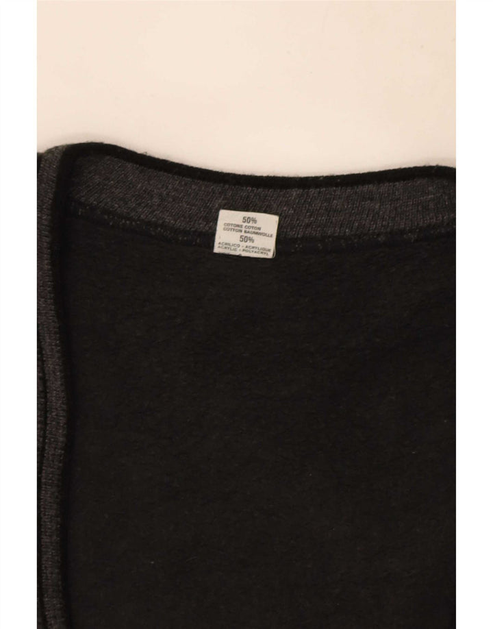 Vintage męski sweter rozpinany XL, szara bawełna