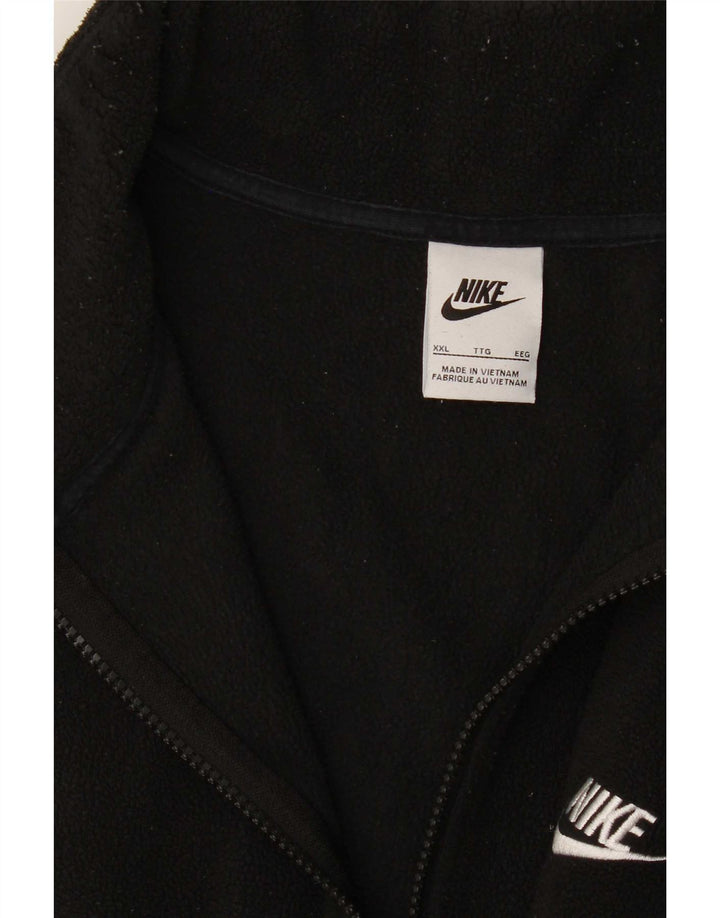 Męski sweter polarowy Nike z zamkiem błyskawicznym 2XL w kolorze czarnym