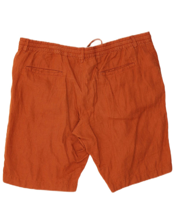 Męskie spodenki Chino Benetton IT 56 3XL W44 Brązowe lniane