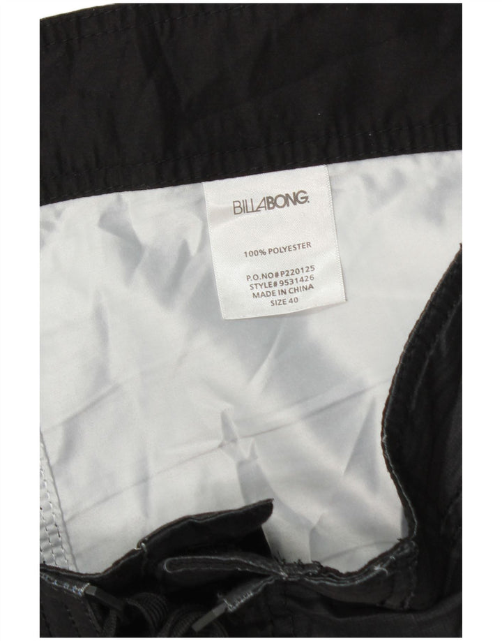 Męskie spodenki kąpielowe Billabong XL, poliester w czarną kratkę