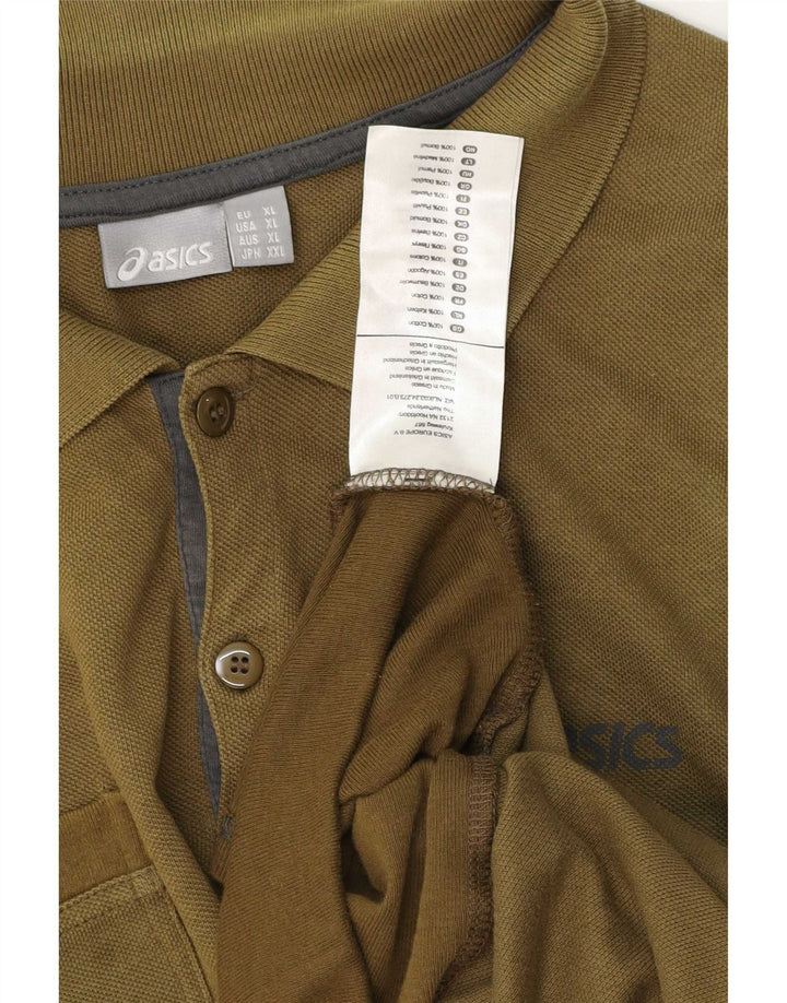Męska koszulka polo Asics XL, bawełniana khaki