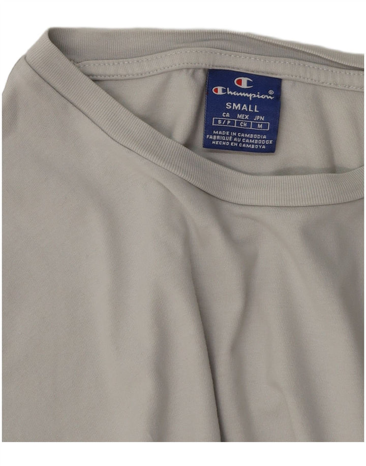 Męski T-shirt z grafiką CHAMPION, mały, czarny blok kolorów