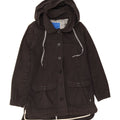 ADIDAS Womens Hooded Windbreaker Jacket EU 40 Medium Black Cotton Vintage Adidas and Second-Hand Adidas from Messina Hembry 