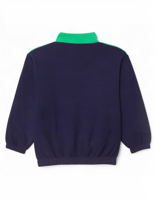 Męski sweter polarowy MONTGOMERY XL, zapinany na zamek, w kolorze granatowym
