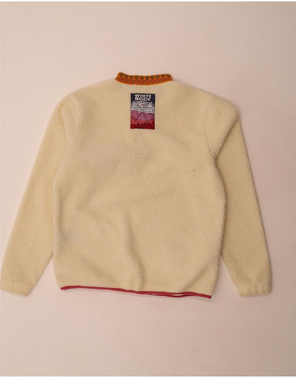 Damski sweter polarowy Fila z limitowanej edycji UK 14, średni złamanej bieli