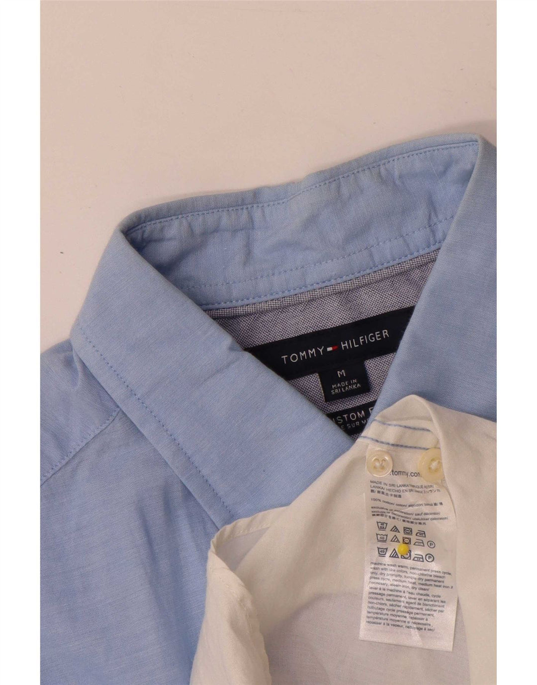 Męska koszula z krótkim rękawem Tommy Hilfiger o dopasowanym kroju, w kolorze średnioniebieskim