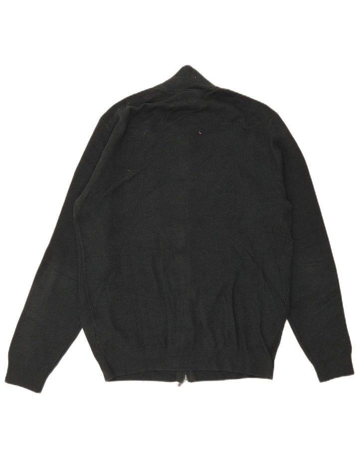 Męski sweter rozpinany Massimo Dutti w kolorze średniej zielonej bawełny