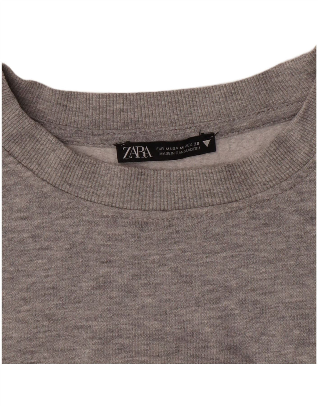 Bluza damska Zara Crop Sweter UK 12 Średni Szary