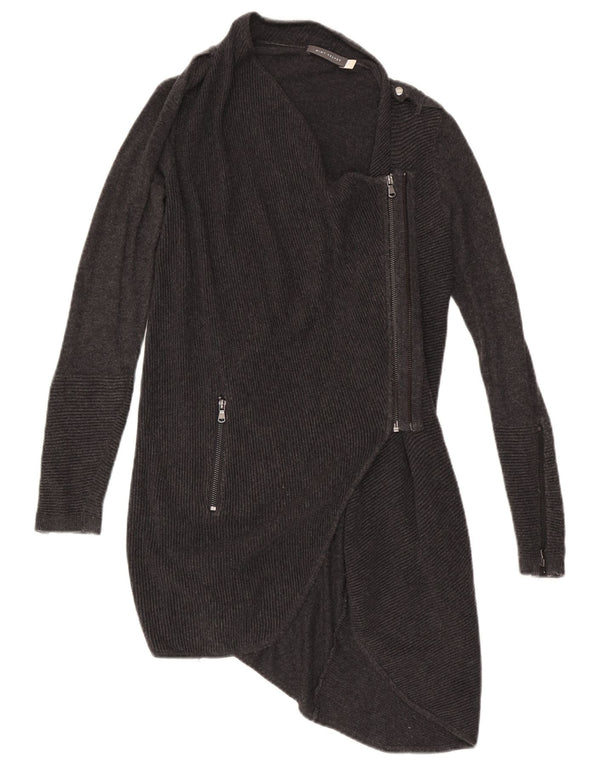 Asymetryczny sweter damski MINT VELVET UK 8 Small Szara Wiskoza