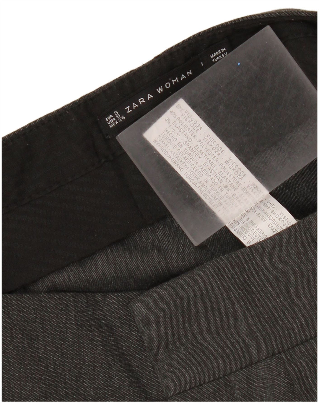 Spodnie damskie Zara Capri Harem Small W26 L20 Szara wiskoza