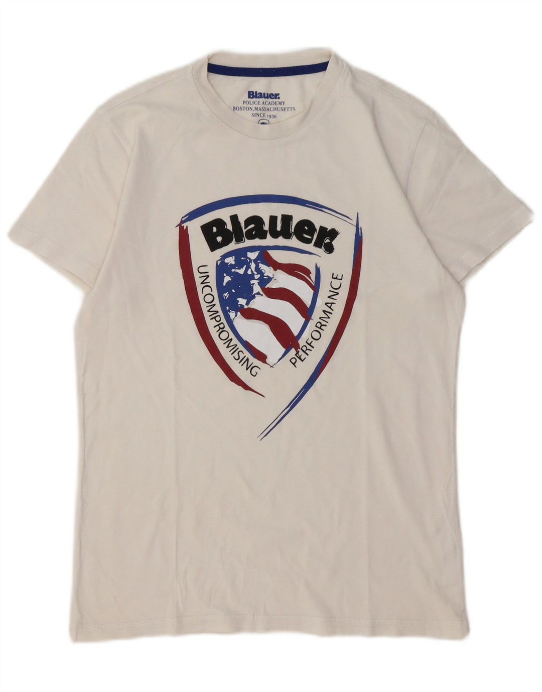 Chłopięcy T-shirt z grafiką BLAUER 13-14 lat, biała bawełna