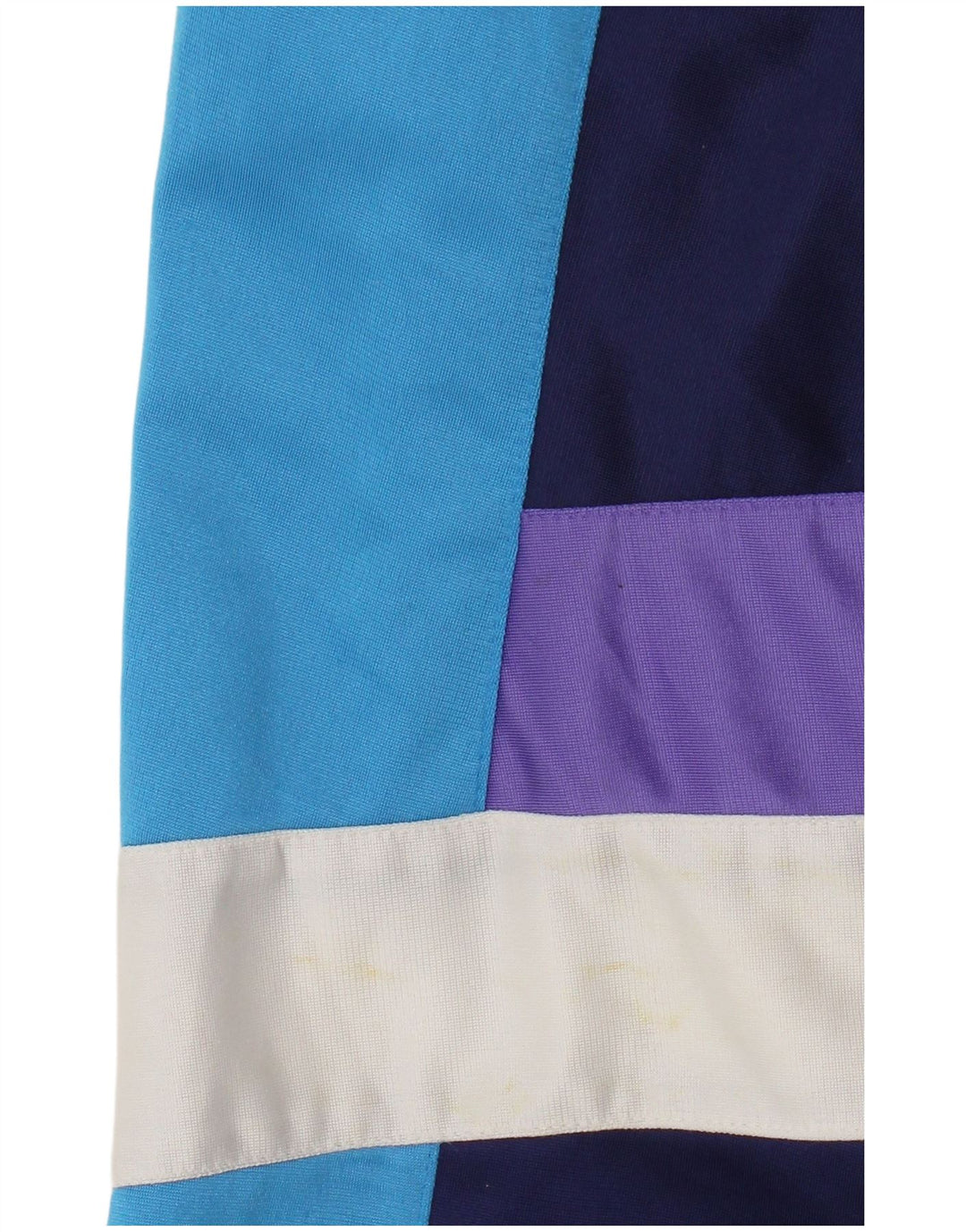 Pełny dres męski w panterkę, UK 46/48 XL, granatowy, poliester z blokami kolorów