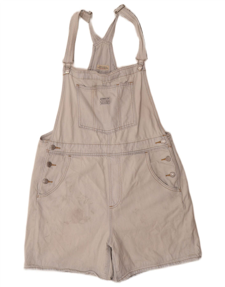 Damskie spodenki jeansowe ogrodniczki Levi's, duże, W34, niebieska bawełna
