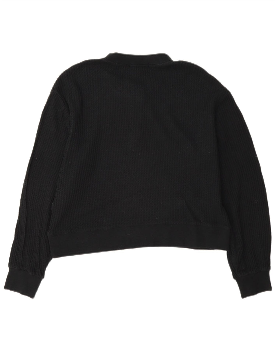 Damska bluza dresowa Vans Oversize z krótkim rękawem, zapinana na guziki, UK 10, mała czarna