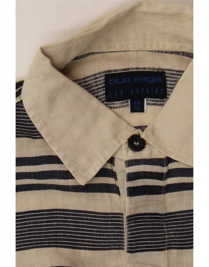 Męska koszulka polo Les Copains Blue Eagle IT 48 Medium Beige Striped