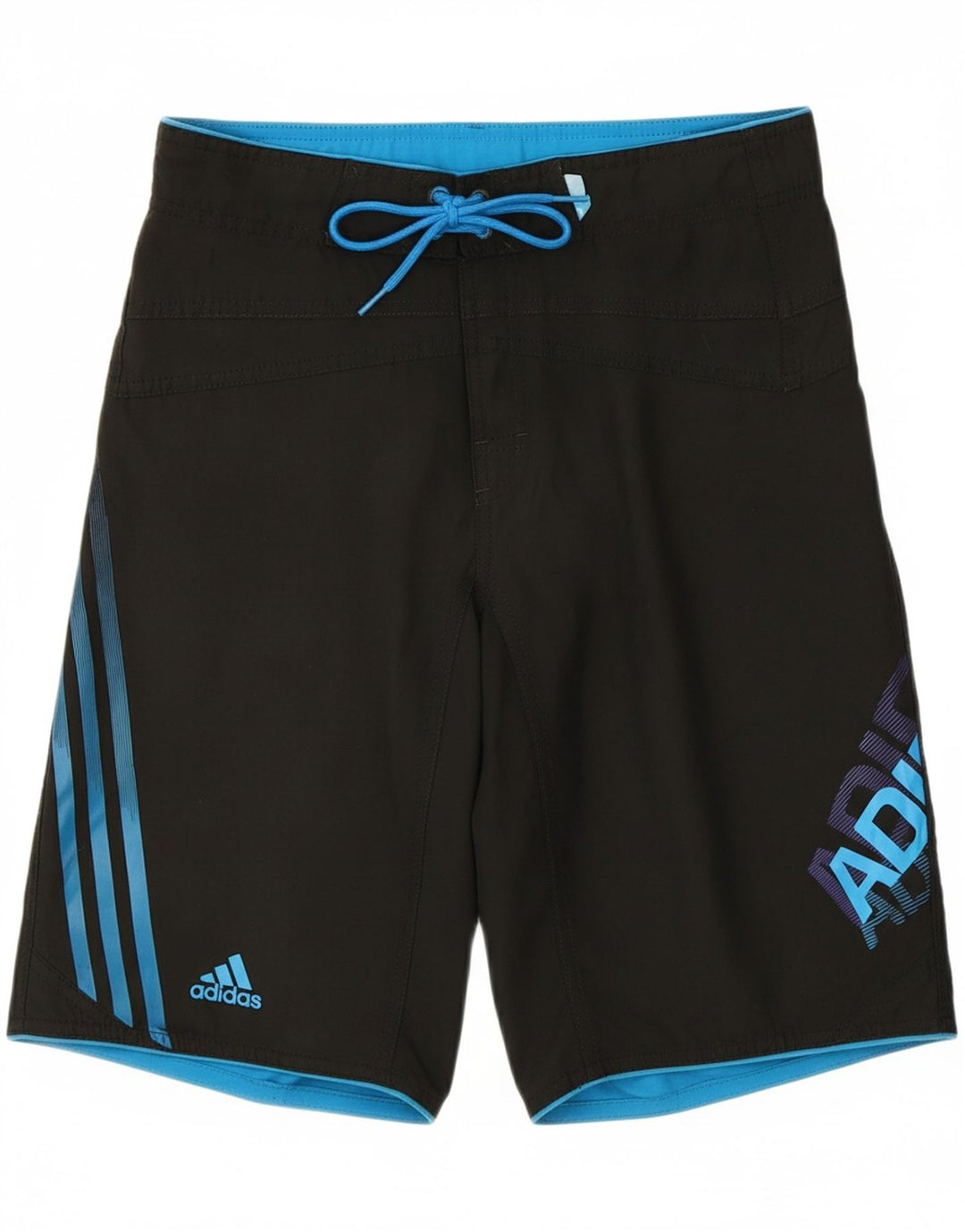 ADIDAS Mens Graphic Swimming Shorts XS  Black Vintage Adidas and Second-Hand Adidas from Messina Hembry 