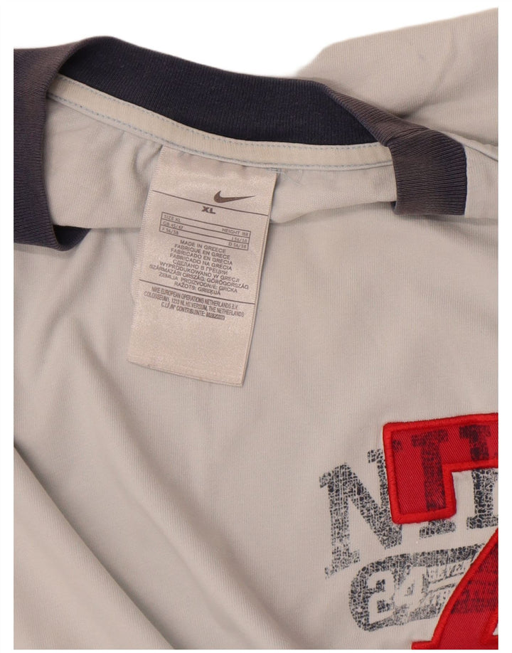 Męska koszulka z grafiką Nike, XL, biała, bawełniana