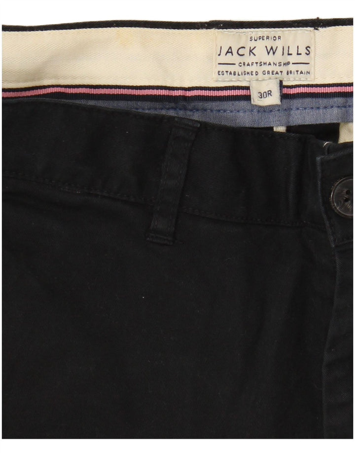 Męskie spodenki chino Jack Wills W30, średnia czarna bawełna