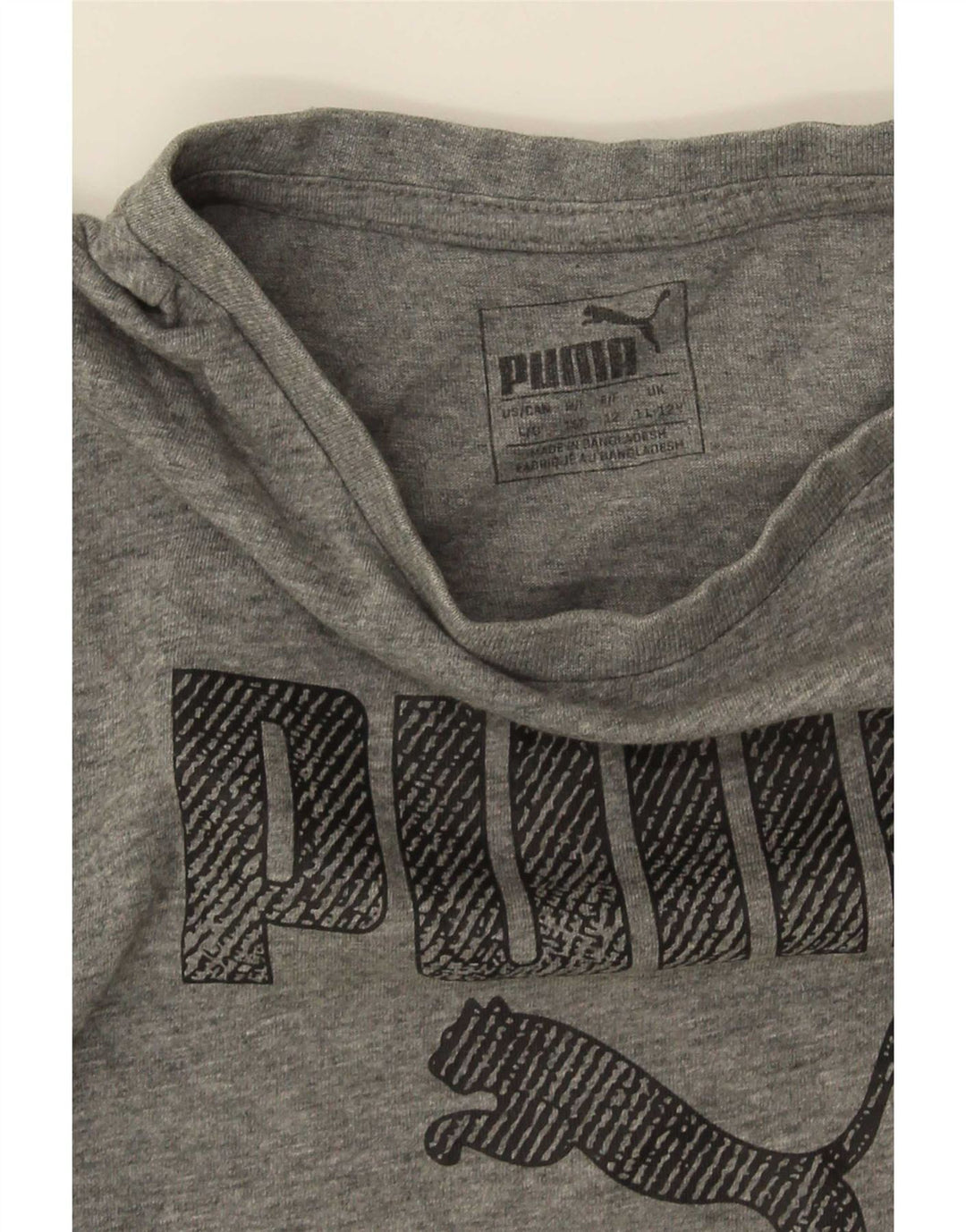 Chłopięcy T-shirt z grafiką Puma 11-12 lat, szary
