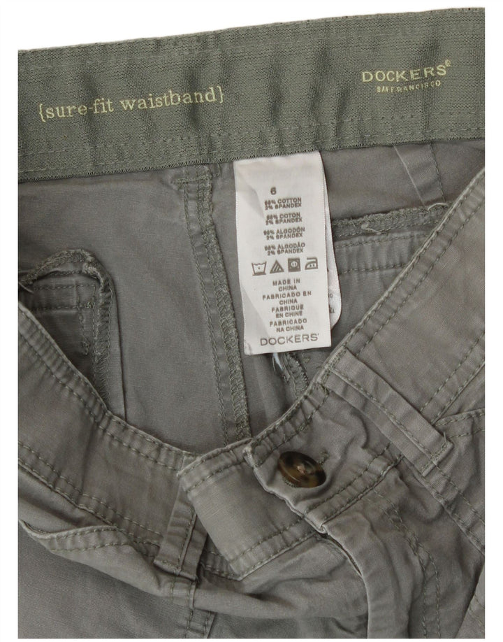 Bermudy damskie Dockers Poplin US 6 Medium W30 Zielona bawełna