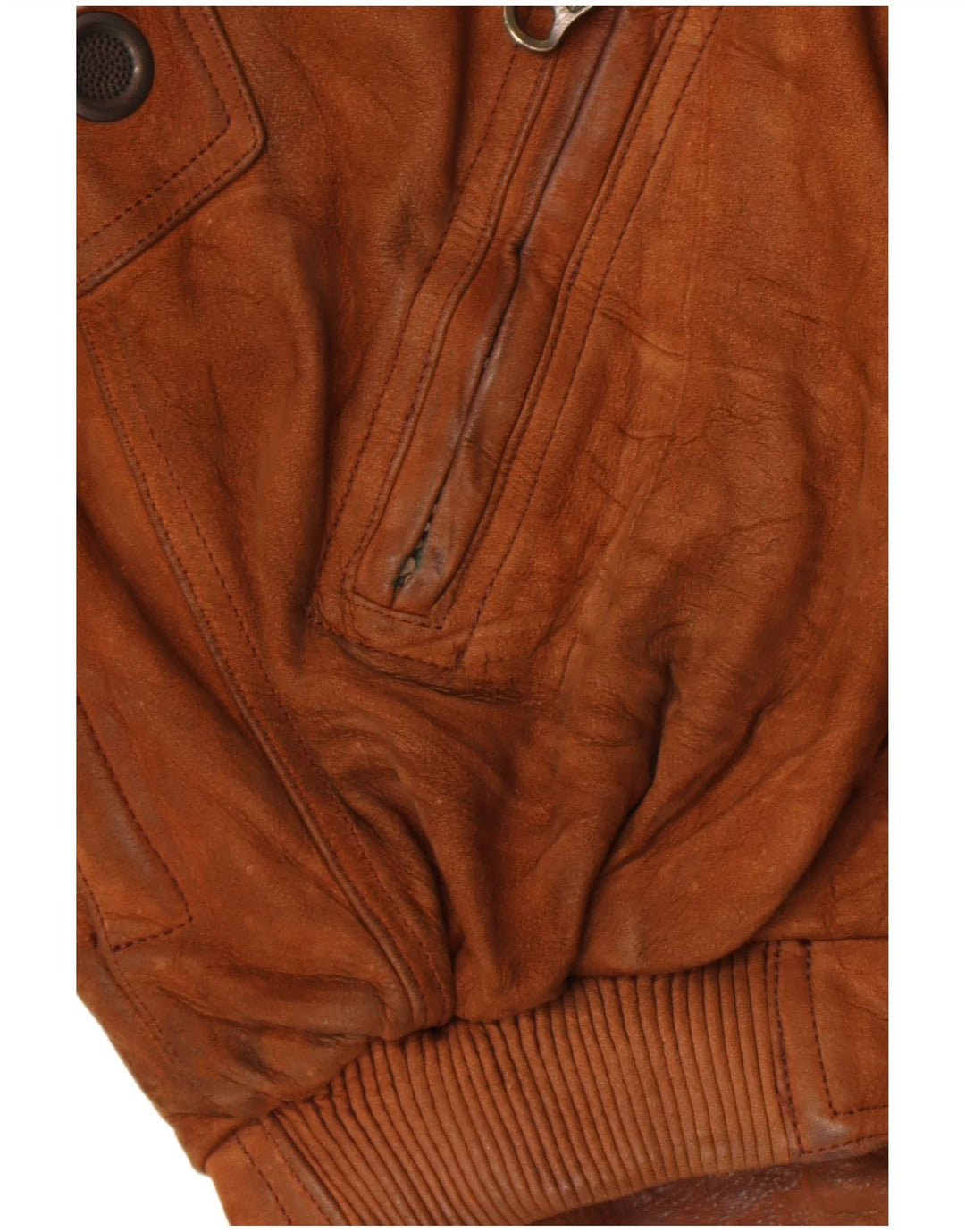 Męska kurtka skórzana Dainese o luźnym kroju IT 50, średniej wielkości brązowa skóra