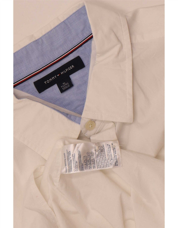 Koszula męska Tommy Hilfiger XL, biała, bawełniana
