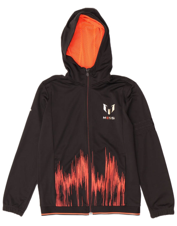 Adidas Chłopięca Bluza Z Kapturem MESSI 11-12 Lat Czarny Tie Dye Sport