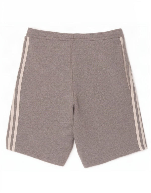 Męskie spodenki sportowe Adidas, średnioszare, bawełniane