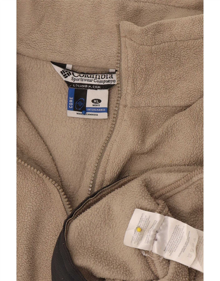 Męska kurtka polarowa Columbia UK 42 XL Beżowy poliester