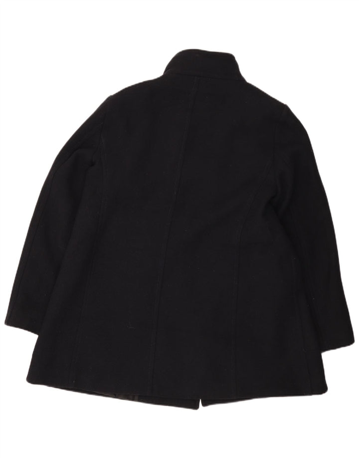 Płaszcz damski Zara Pea Coat UK 18 XL Granatowo-wełniany