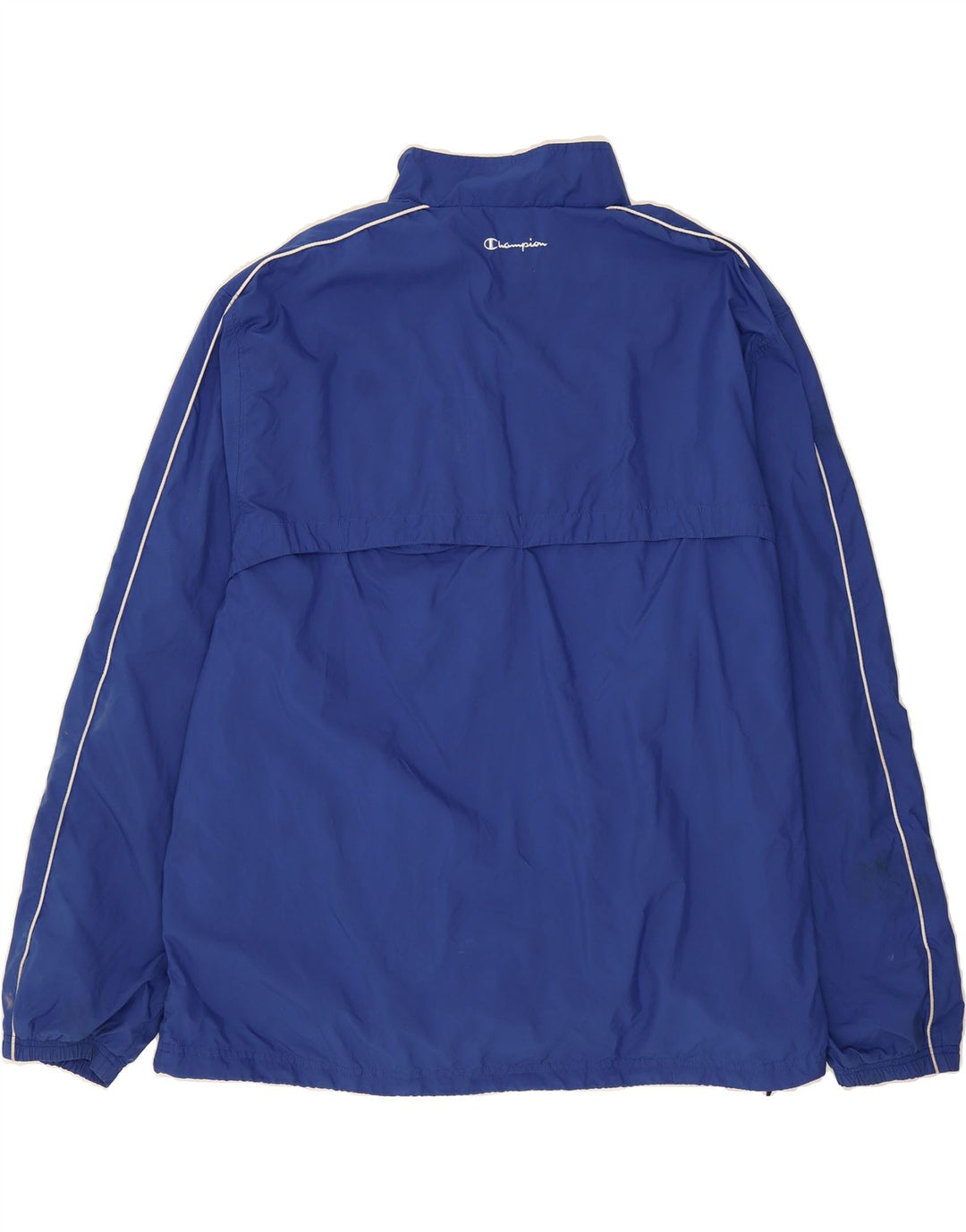 CHAMPION Mens Authentic Pullover Rain Jacket UK 44 2XL Blue Polyester Vintage Champion and Second-Hand Champion from Messina Hembry 