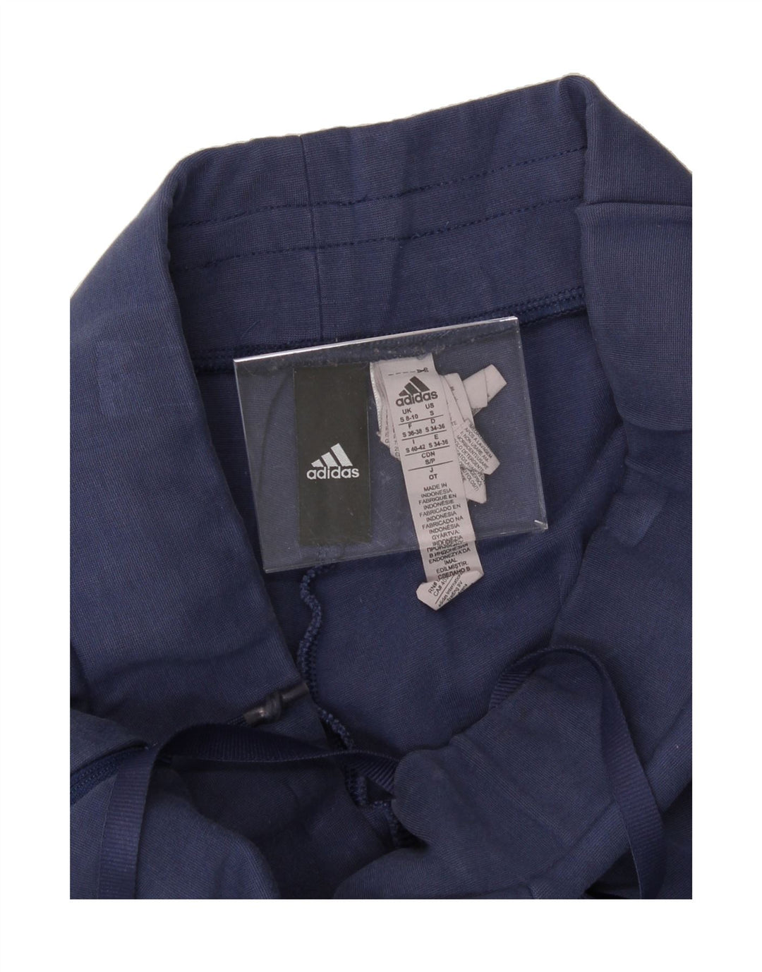 ADIDAS Womens Tracksuit Trousers UK 8/10 Small  Blue Rayon Vintage Adidas and Second-Hand Adidas from Messina Hembry 