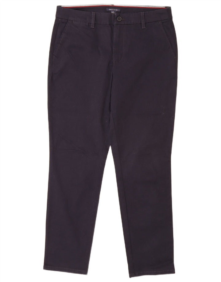 Spodnie damskie TOMMY HILFIGER Slim Chino US 10 Large W32 L29 Granatowe