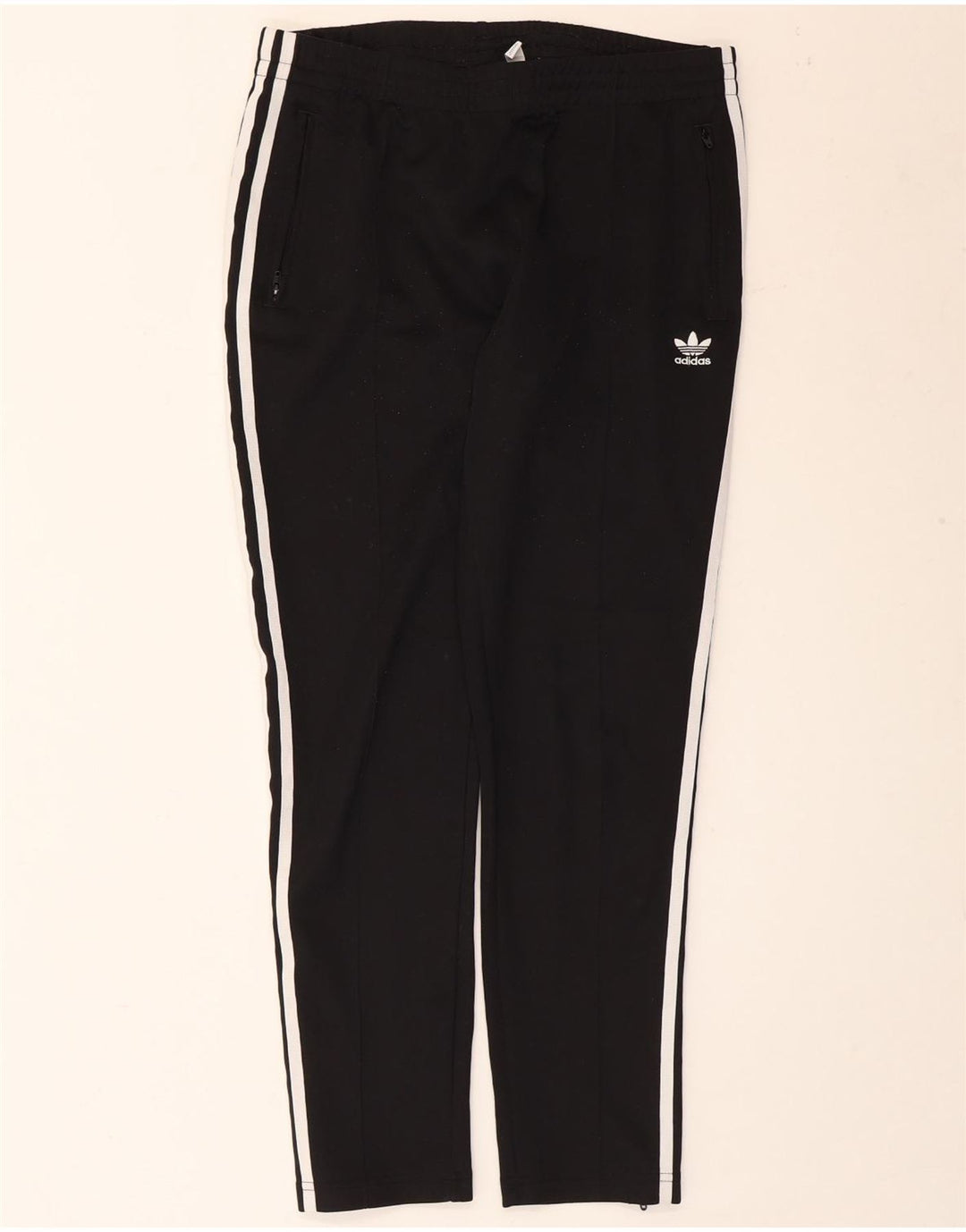 Damskie spodnie dresowe Adidas UK 14, średnie, czarne, bawełniane