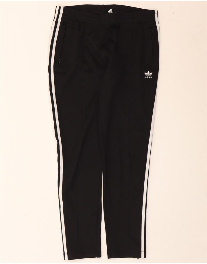 Damskie spodnie dresowe Adidas UK 14, średnie, czarne, bawełniane