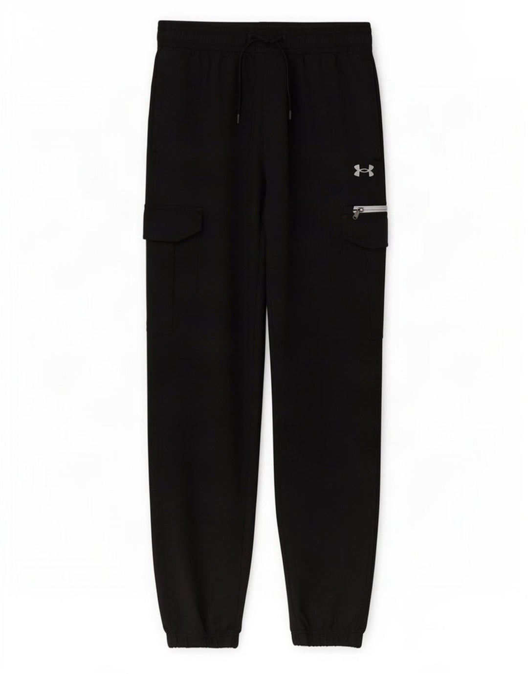 Męskie spodnie dresowe Under Armour Cargo, duże, czarne, poliestrowe