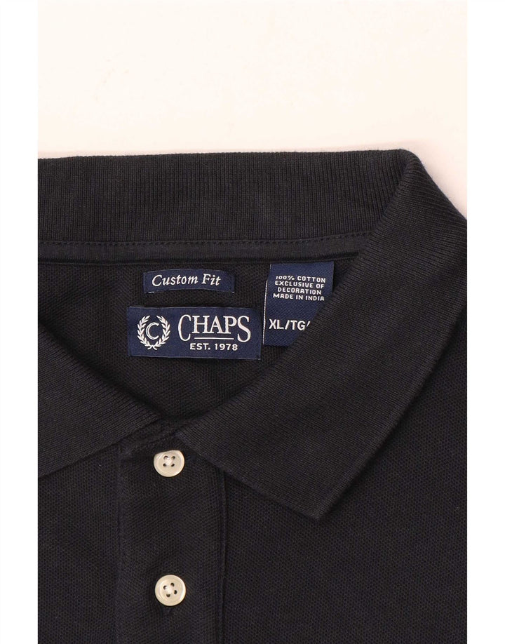 Męska koszulka polo Chaps Custom Fit XL, granatowa, bawełniana