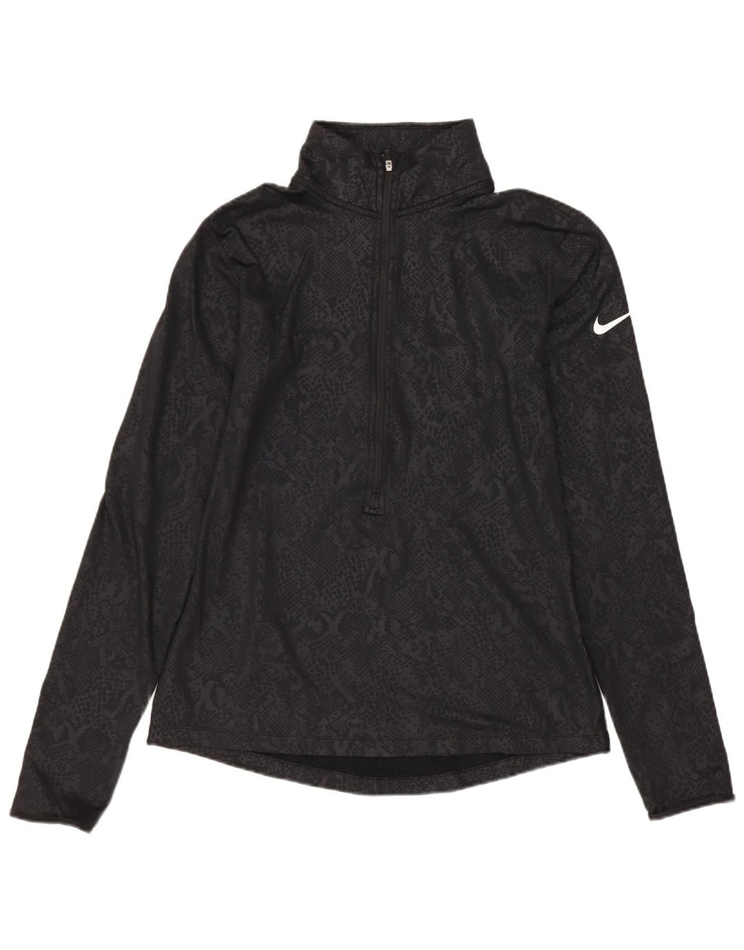 Damski dres NIKE Dri Fit z pulowerem UK 12, średni czarny nadruk zwierzęcy