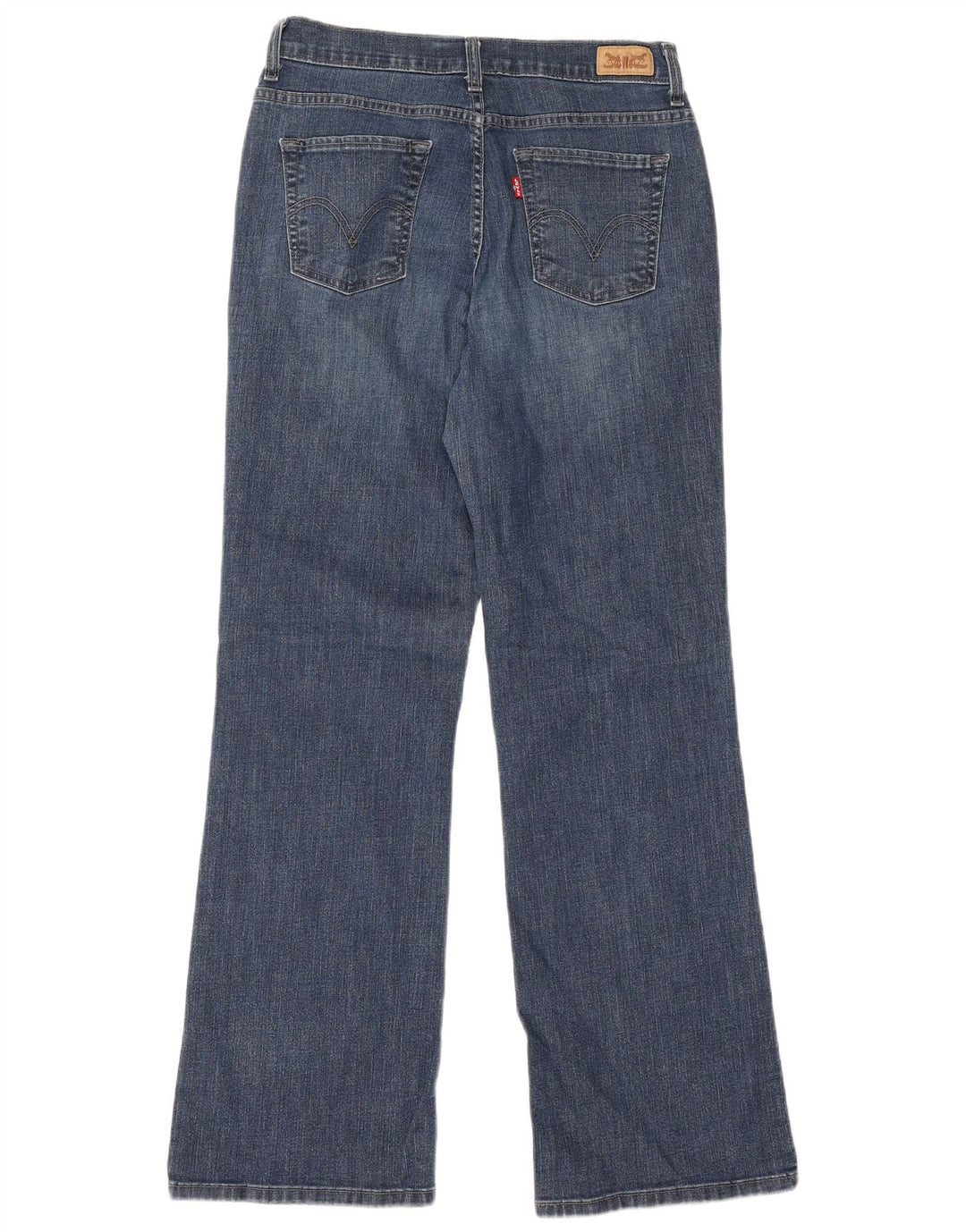 Damskie dżinsy Levi's 512 Bootcut US 12, duże, W30 L31, niebieska bawełna