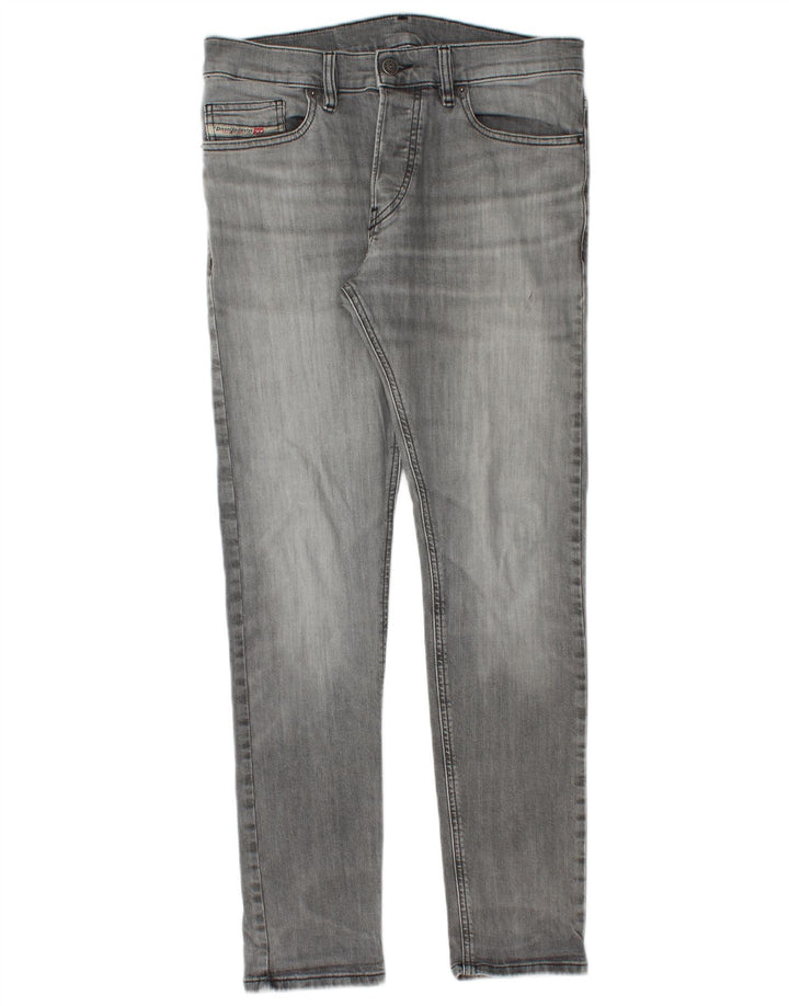 Męskie jeansy Diesel Slim W30 L30 Szara bawełna